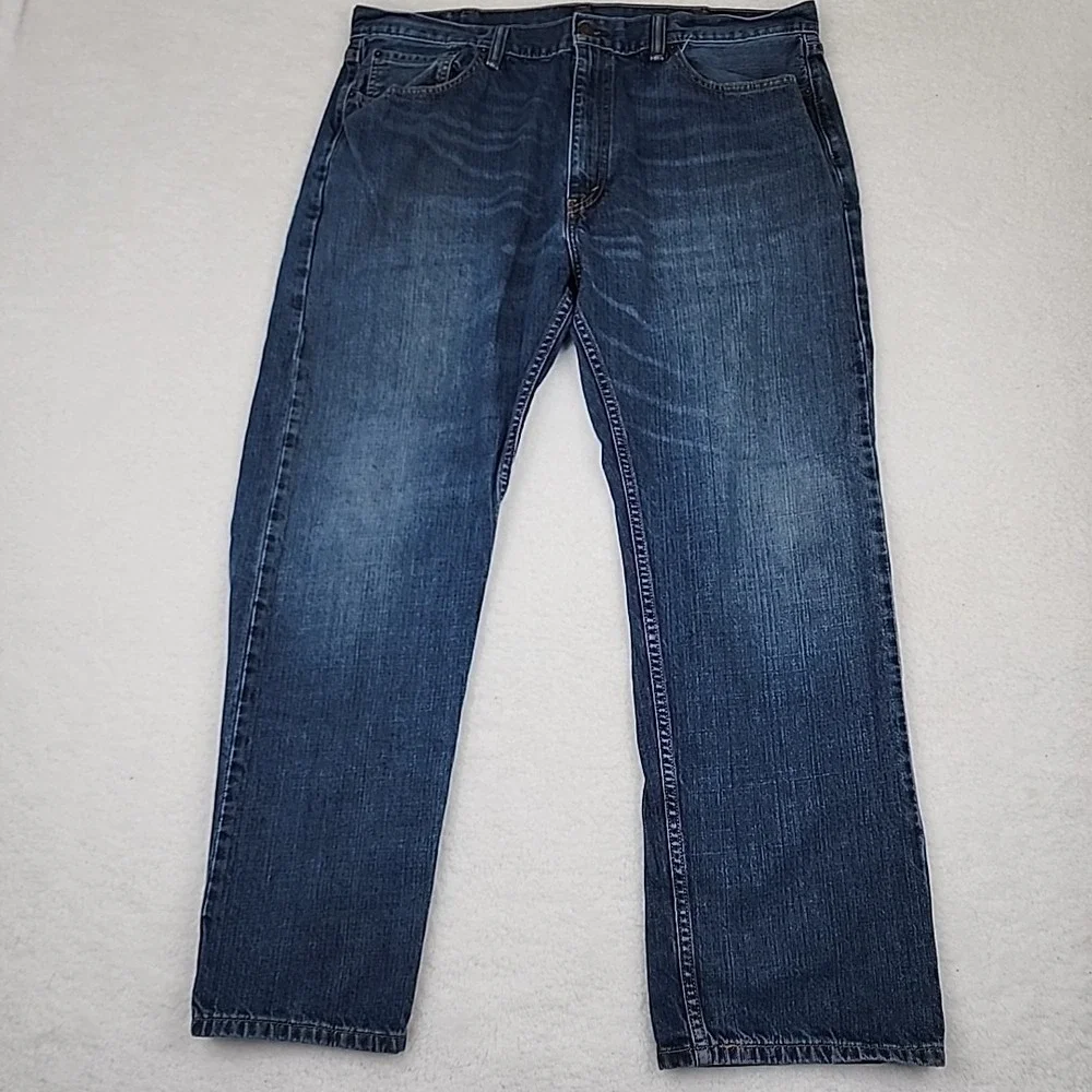 Levi's 505 Jeans Men's 40x30 Blue‎ Medium Wash Straight Fit Classic